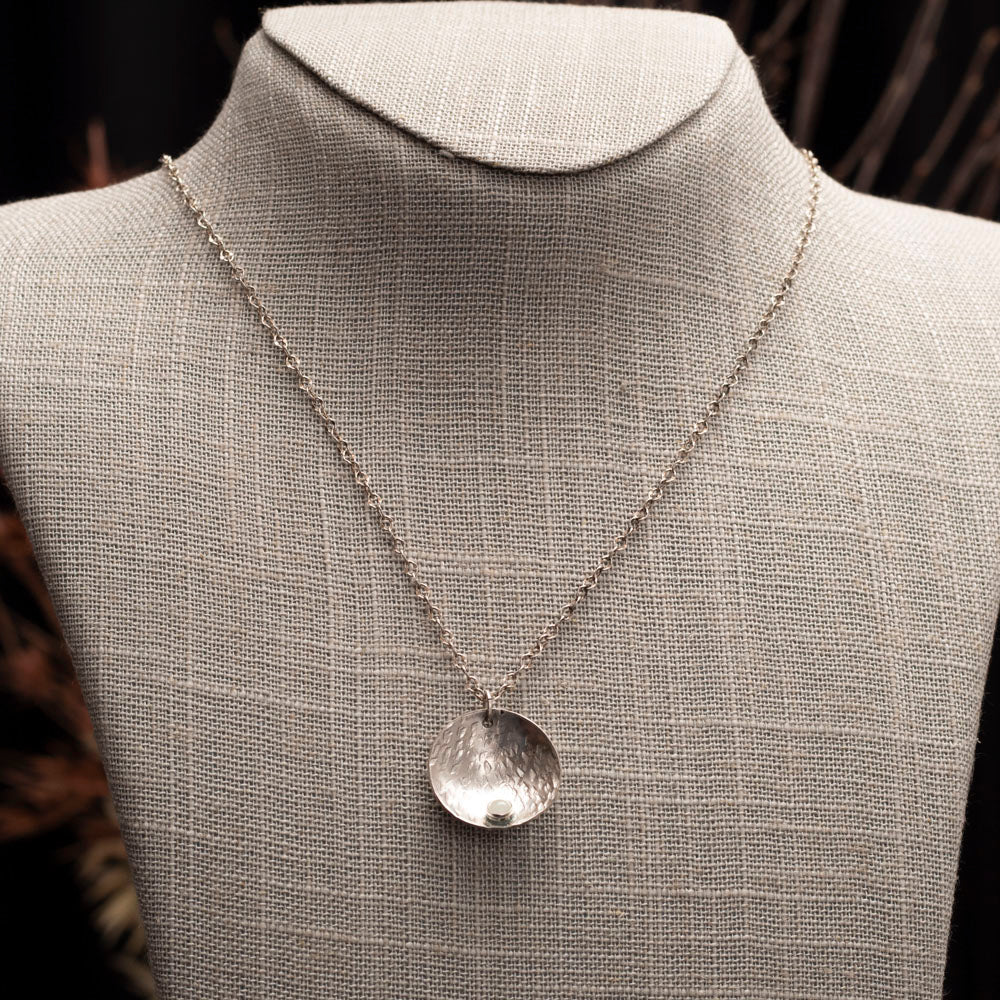 Silver & Aquamarine Necklace
