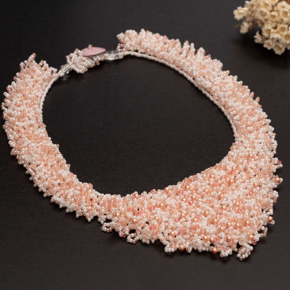 beaded bib necklace