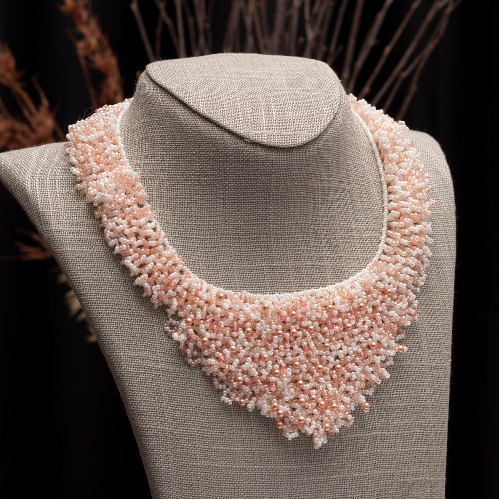 beaded bib necklace