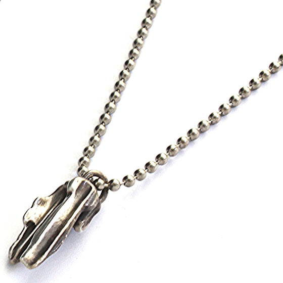 abstract sterling silver necklace