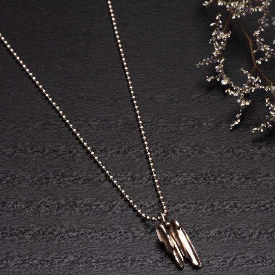 abstract sterling silver necklace