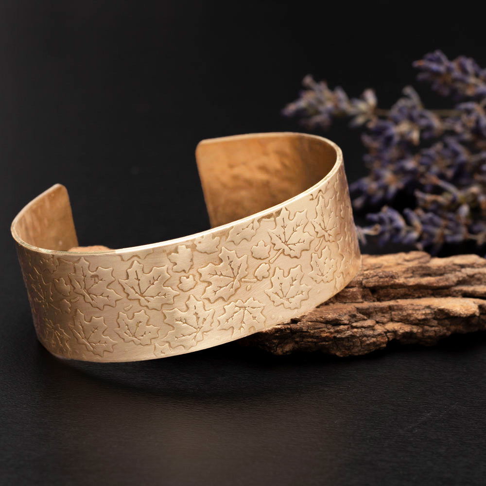Maple Leaves Cuff Bracelet