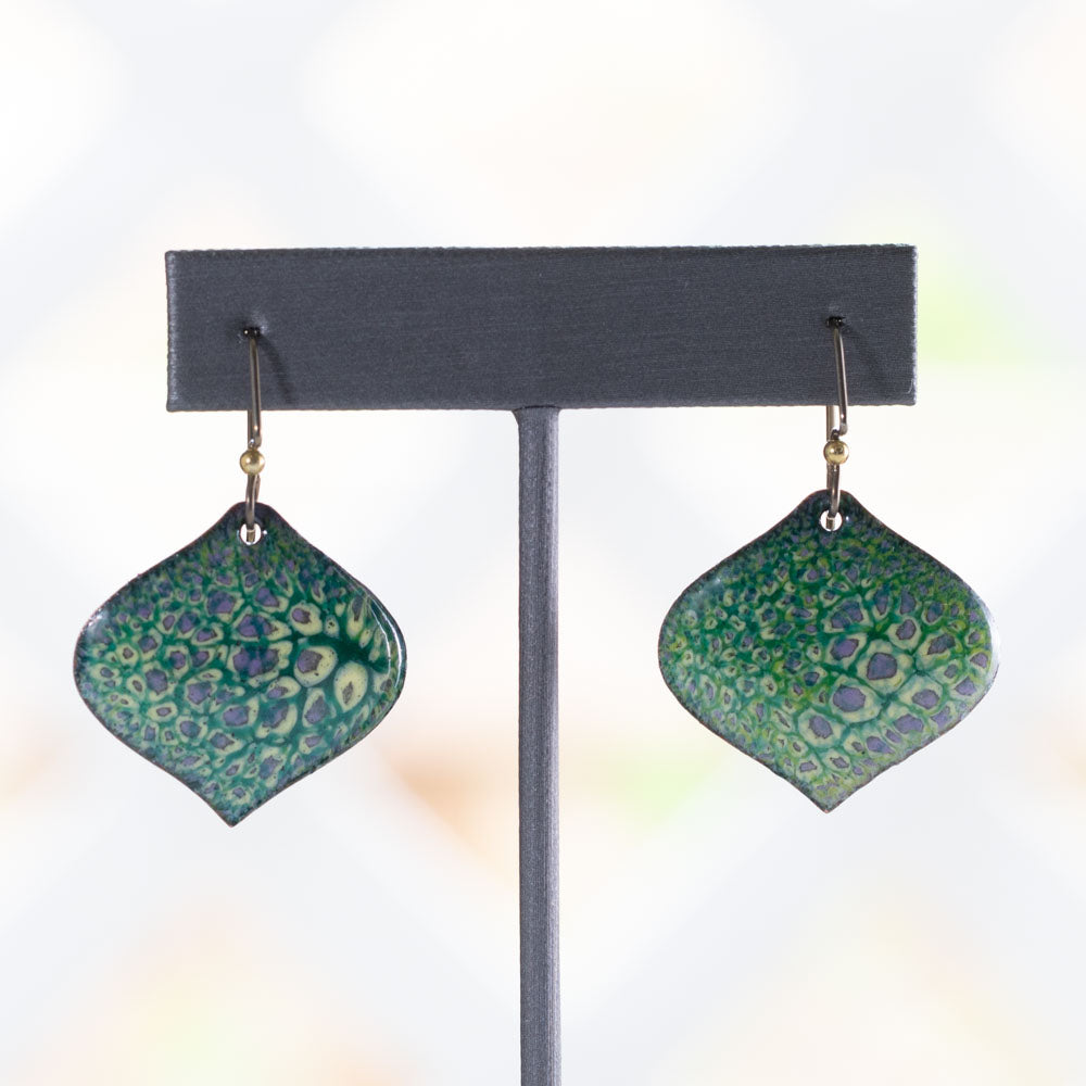 Enameled Earrings
