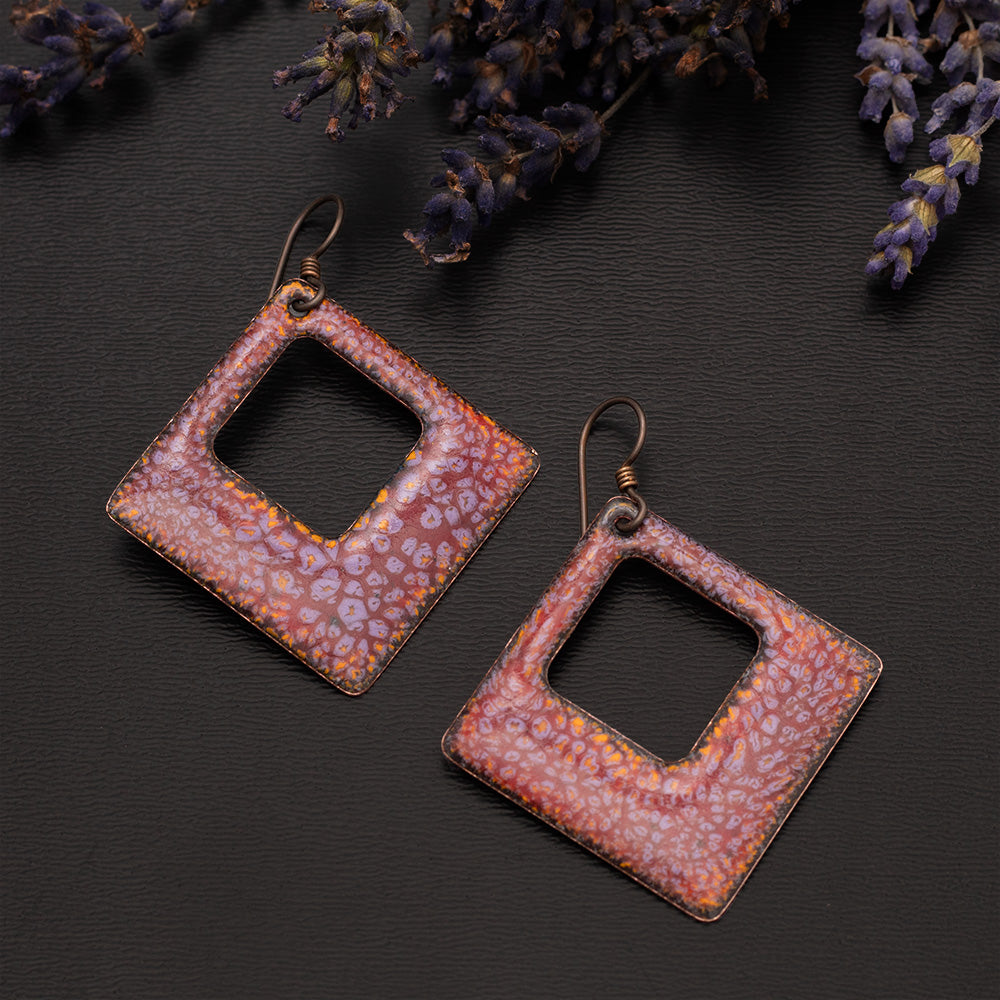 Enamel Earrings For Fall