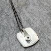 back of Fine Silver Garden Necklace