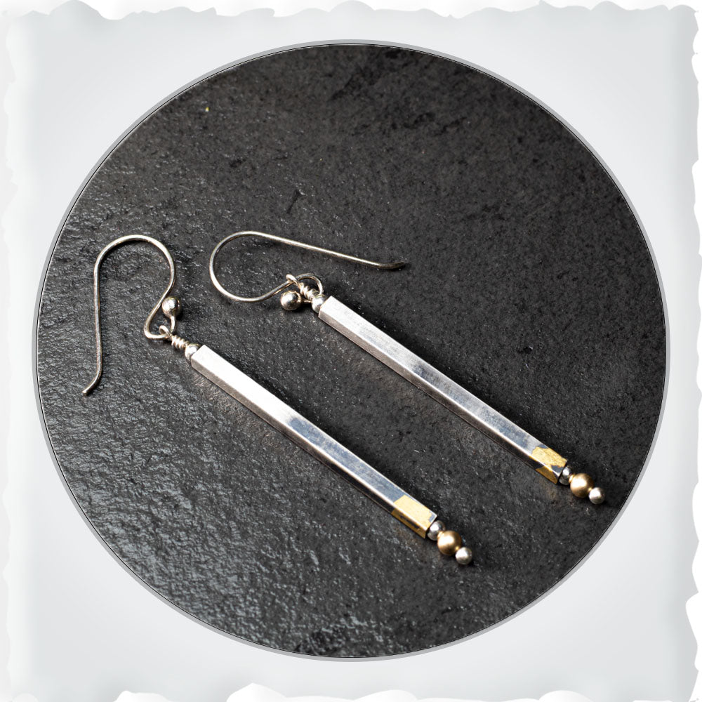 Edgy Rocker Earrings/Wires