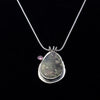 Dendritic Agate with Pink Tourmaline Necklace