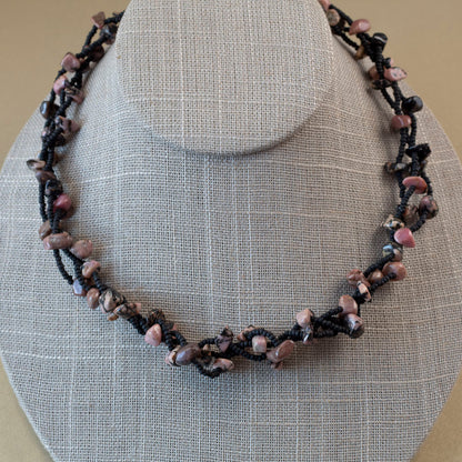 Rhodonite Twist Necklace