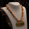 Magnesite Bead Embroidered Necklace
