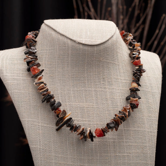 Mixed Shell & Carnelian Necklace