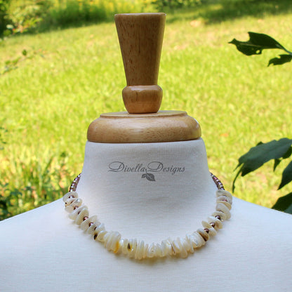 Pearl and Mother of Pearl Necklace