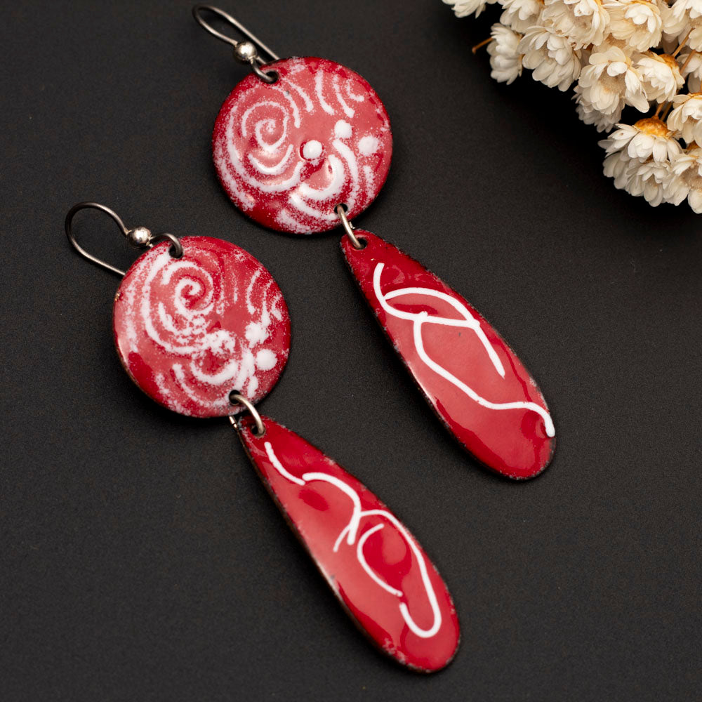 Red & White Dangles