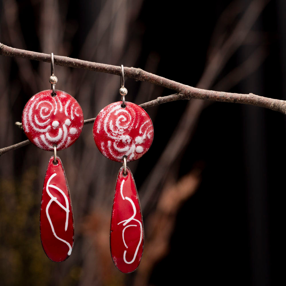 Red & White Dangles