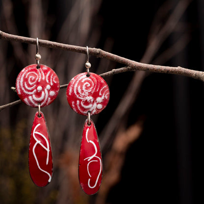 Red & White Dangles