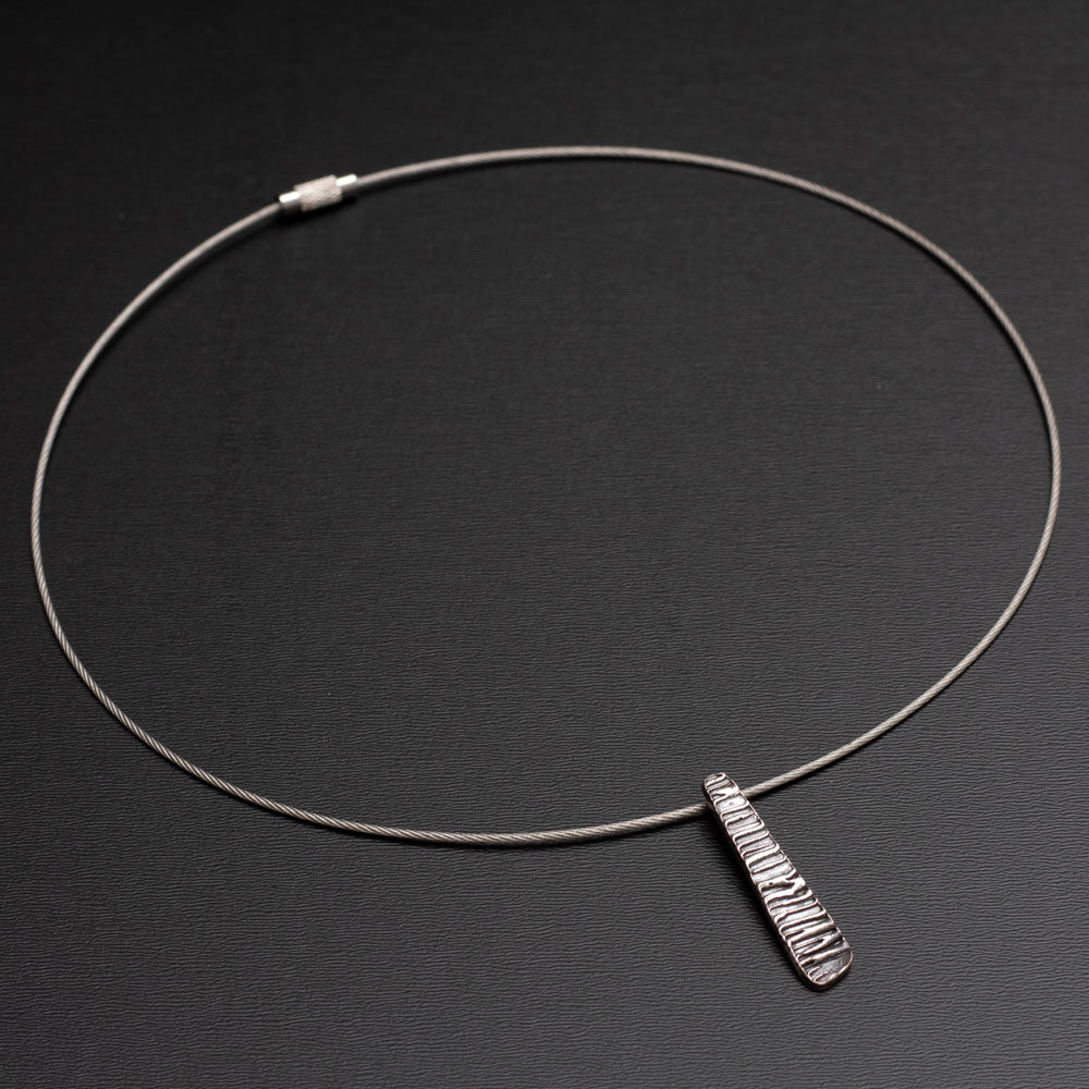 fine silver bark necklace