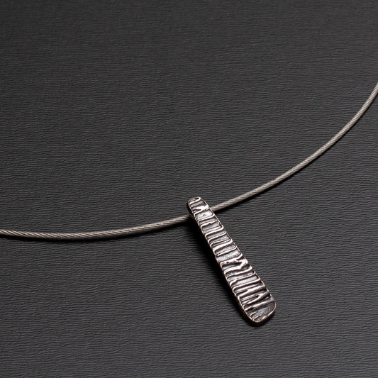 fine silver bark necklace