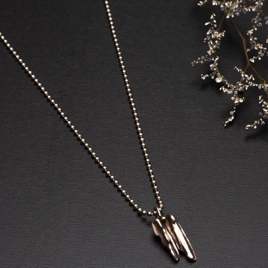 abstract sterling silver necklace