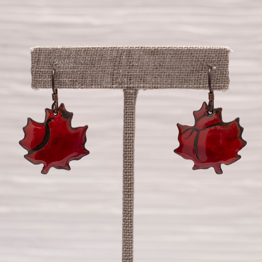 Autumn Maple Leaf Earrings