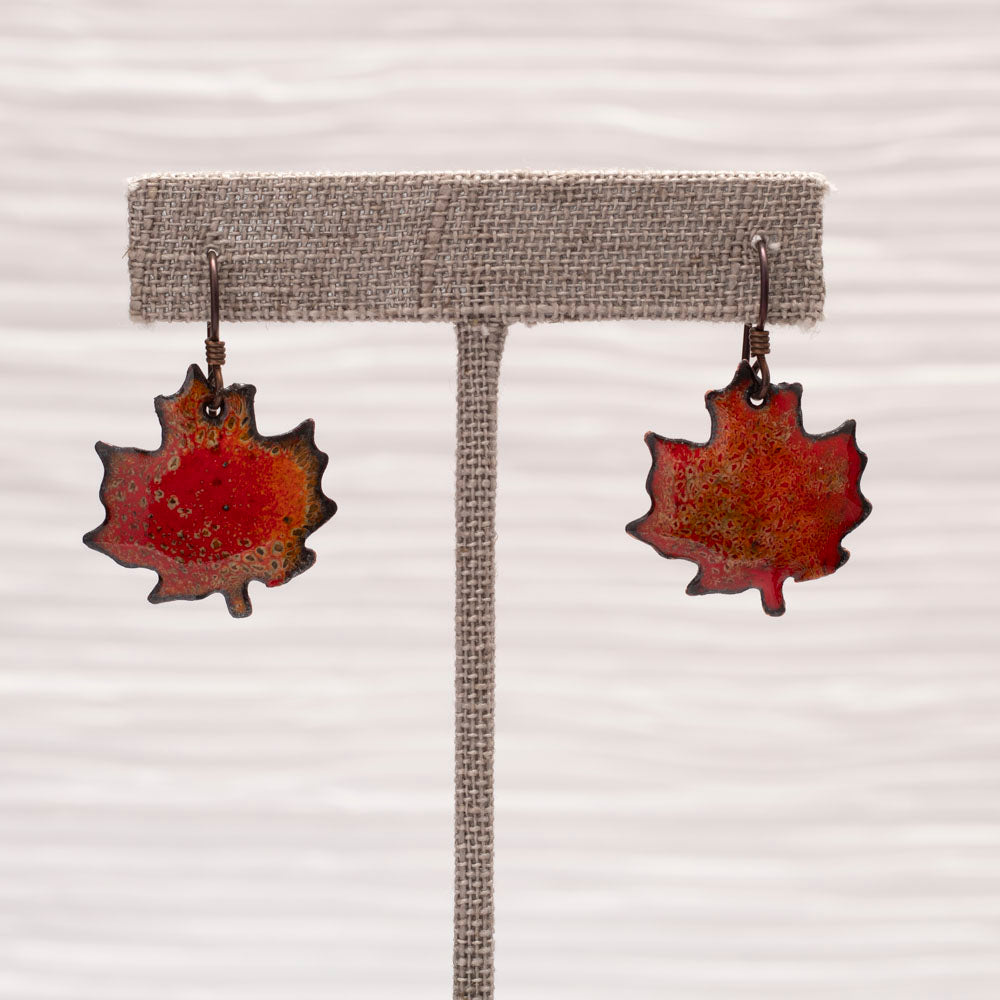 Autumn Maple Leaf Earrings