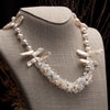 pearl and opalite bridal neckalce