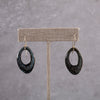 Black & Gray Enameled Earrings