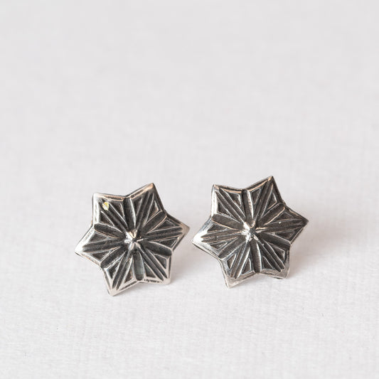 Silver Snowflake Earrings