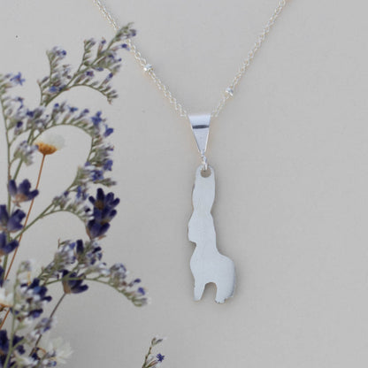 Fine Silver Donkey Pendant Necklace