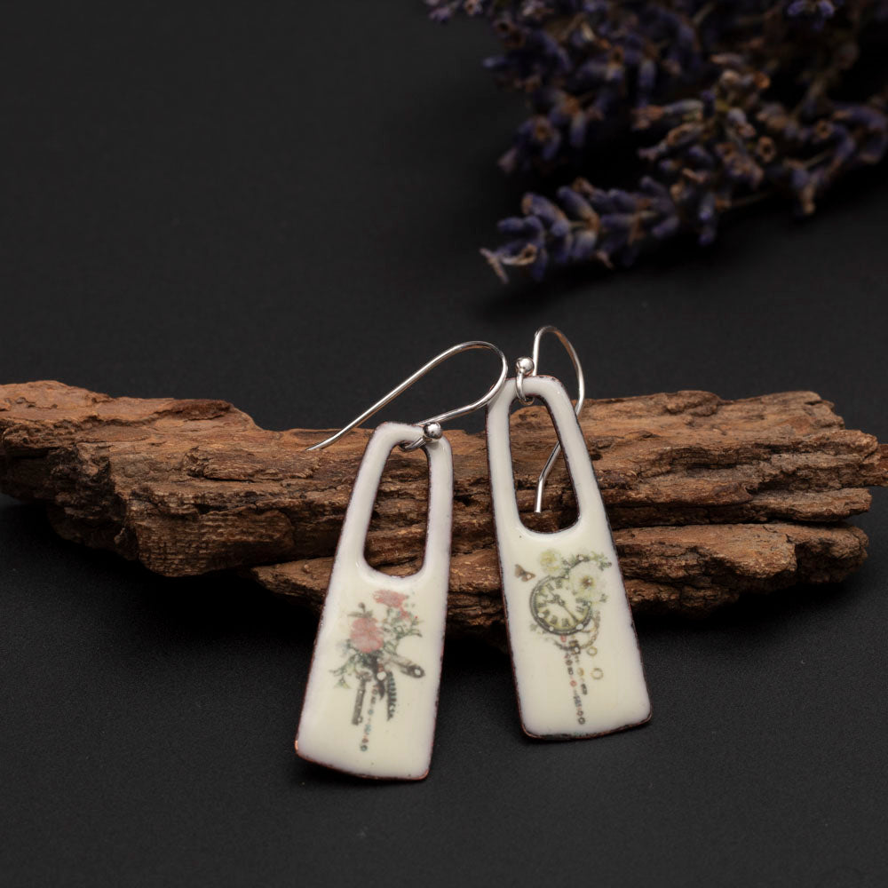 boho enamel earrings