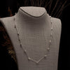 sterling silver paddle chain necklace