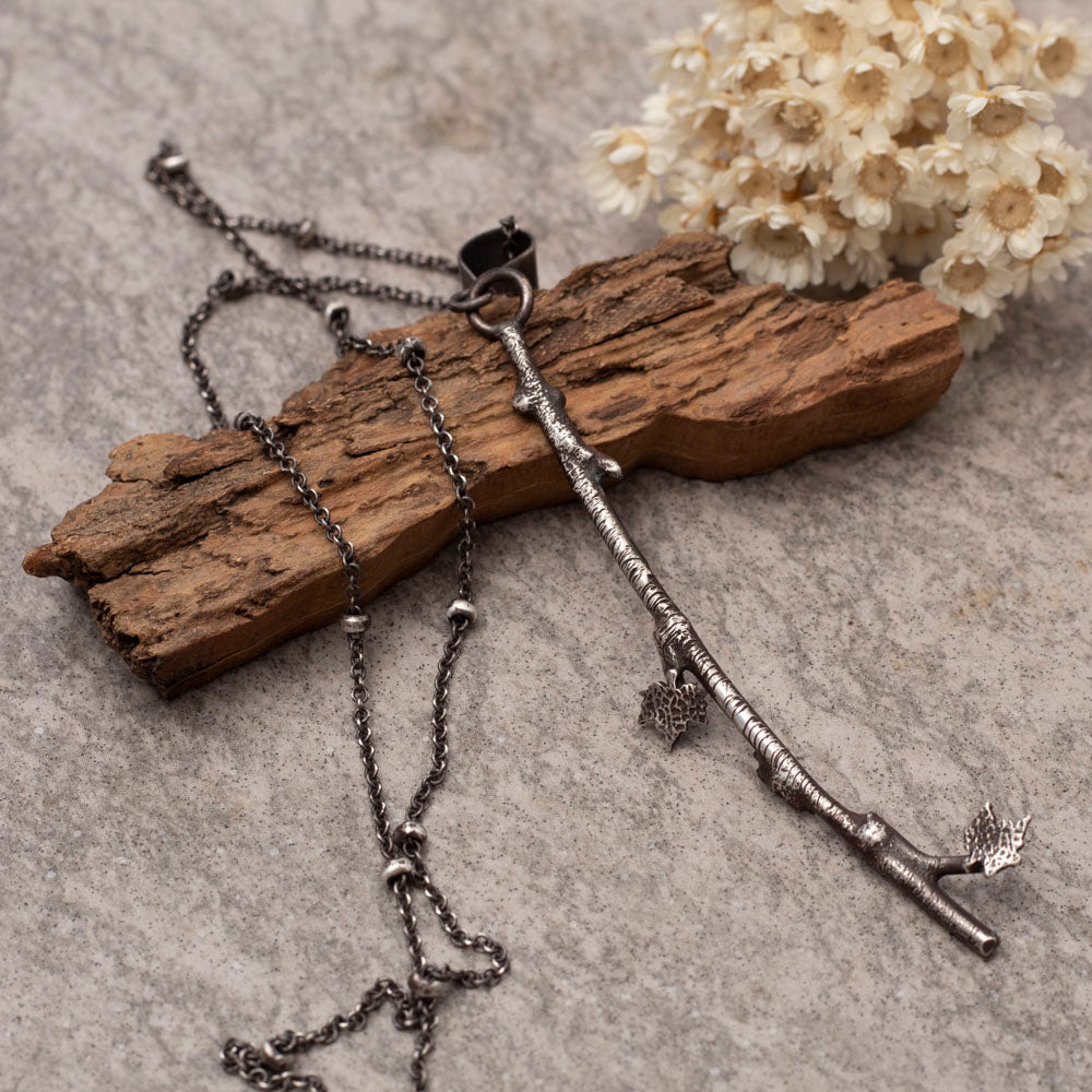 Branch & Maple Leaf Necklace