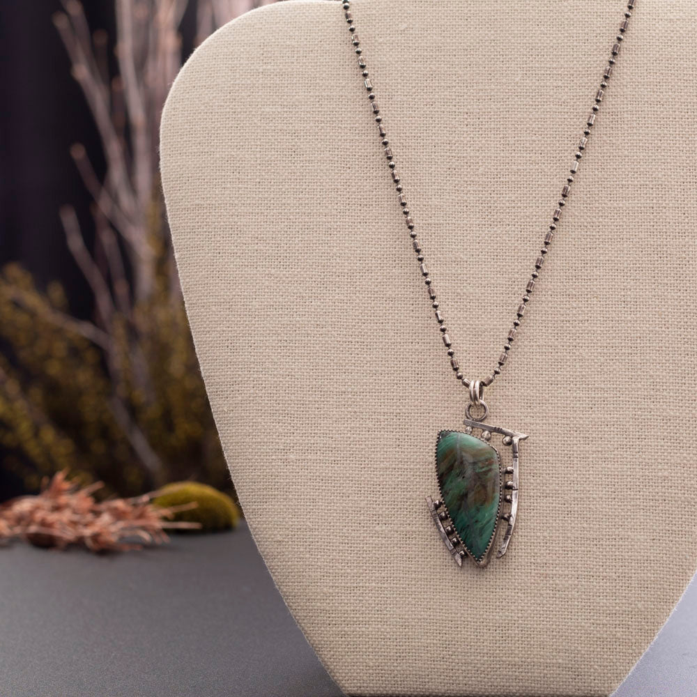 Kingman Turquoise Pendant Necklace