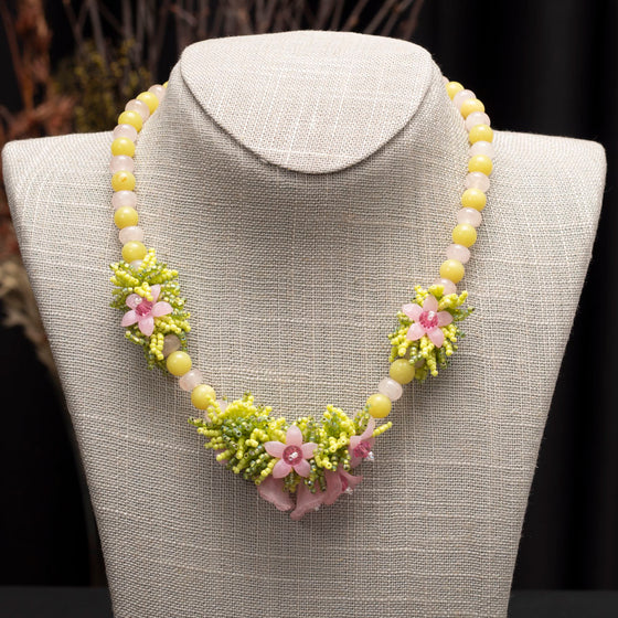 Spring Garden beaded necklace