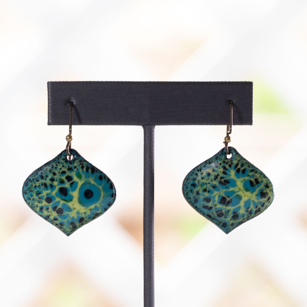 Enameled Earrings