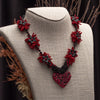 polymer clay and lucite beaded necklace