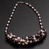 white and plum pearl necklace