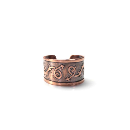 Copper ear cuff with arrow design