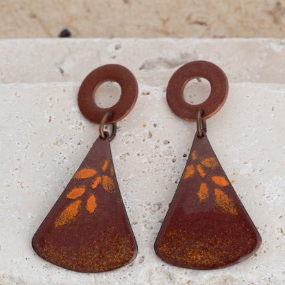 Emberleaf ll Enamel Earrings