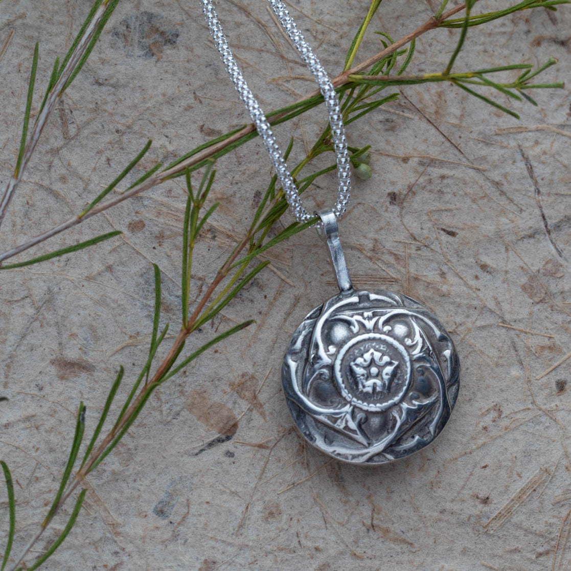 Sterling Silver and Garnet Necklace – Heart of the Hollow
