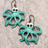 Aqua Octopus Earrings