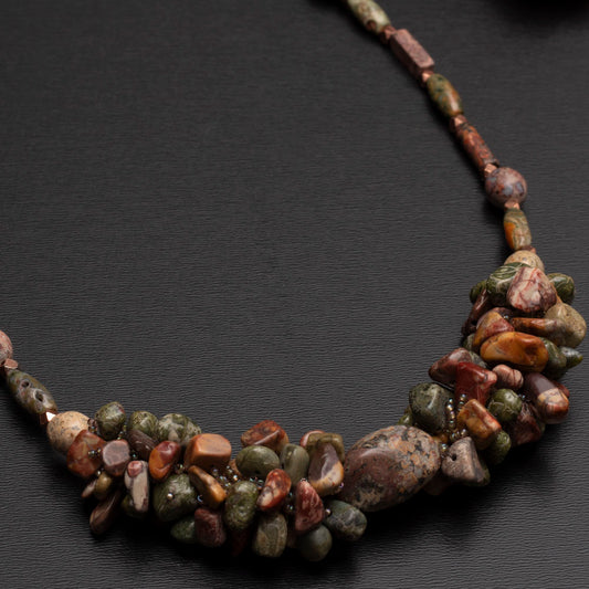 rhyolite and jasper necklace