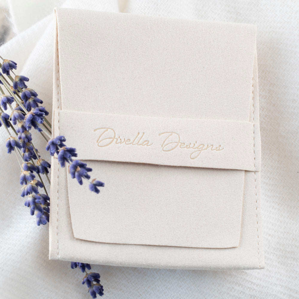 Reusable branded jewelry pouch