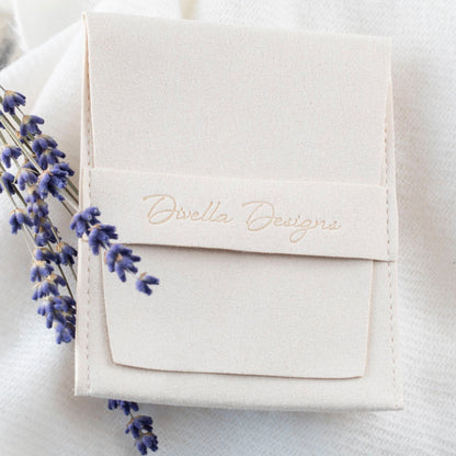 Reusable branded jewelry pouch