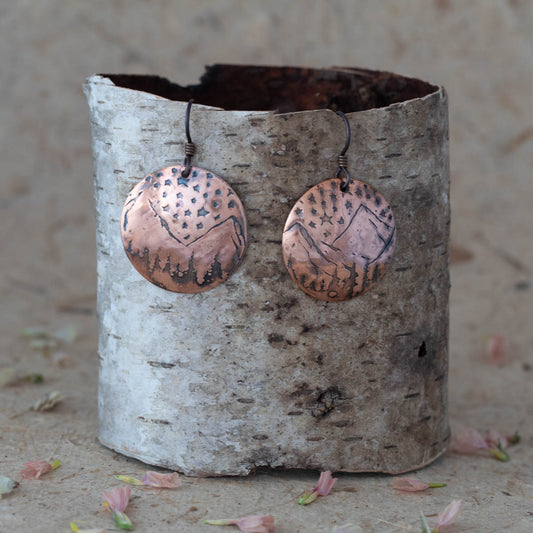 Starlit Mountainscape Earrings