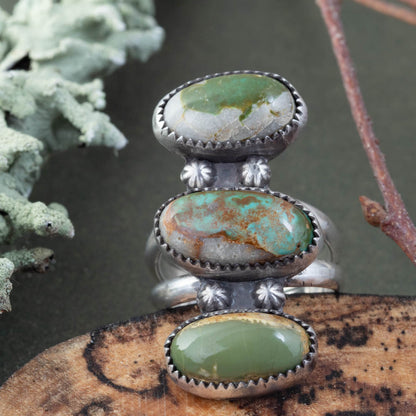 Handmade Royston turquoise ring by Divella Designs Vermont