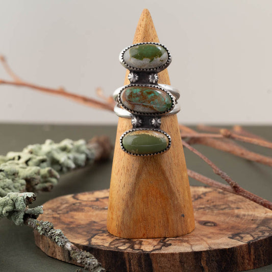 Handmade Royston turquoise ring by Divella Designs Vermont