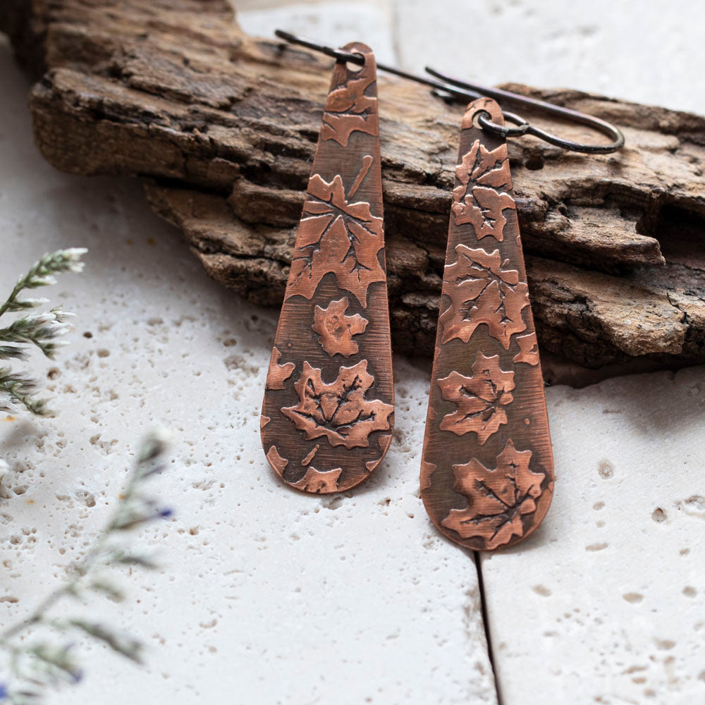 Maple Canopy Teardrop Earrings