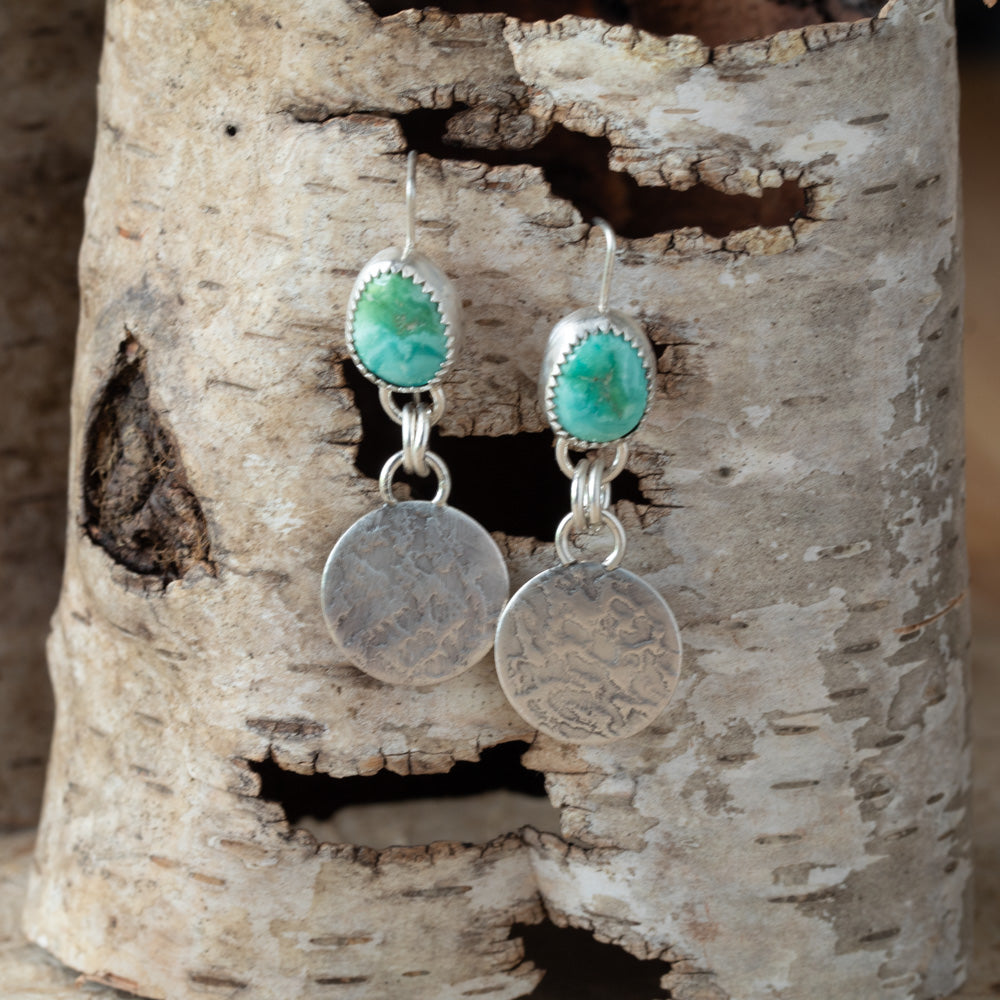 Verde Valley Turquoise Sterling Silver Earrings – Trail Pool