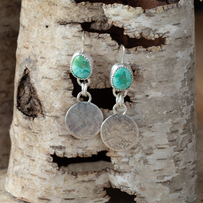 Verde Valley Turquoise Sterling Silver Earrings – Trail Pool
