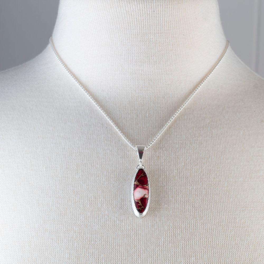 Dahlia Compositer Stone  Necklace