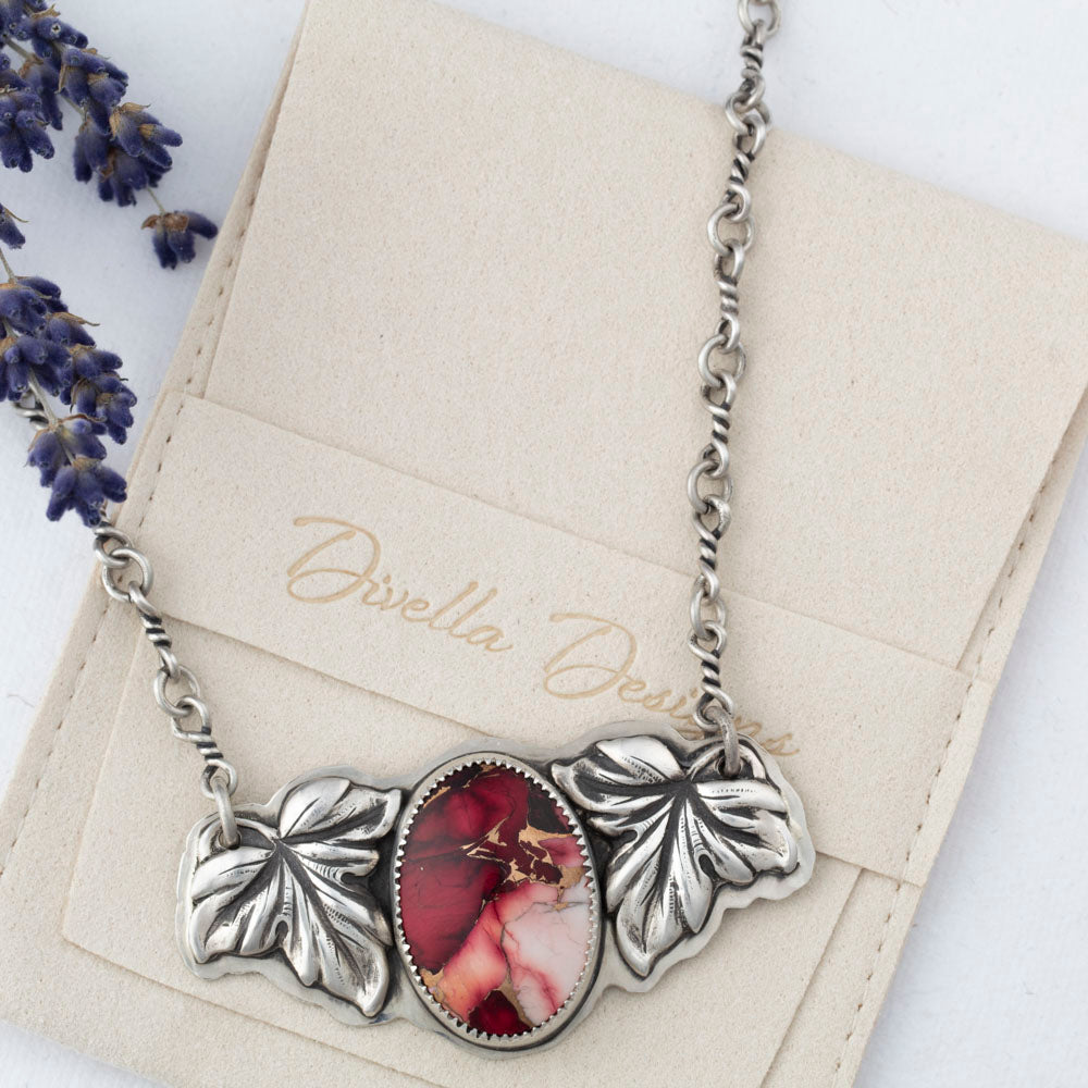 Crimson Bloom Neckalce